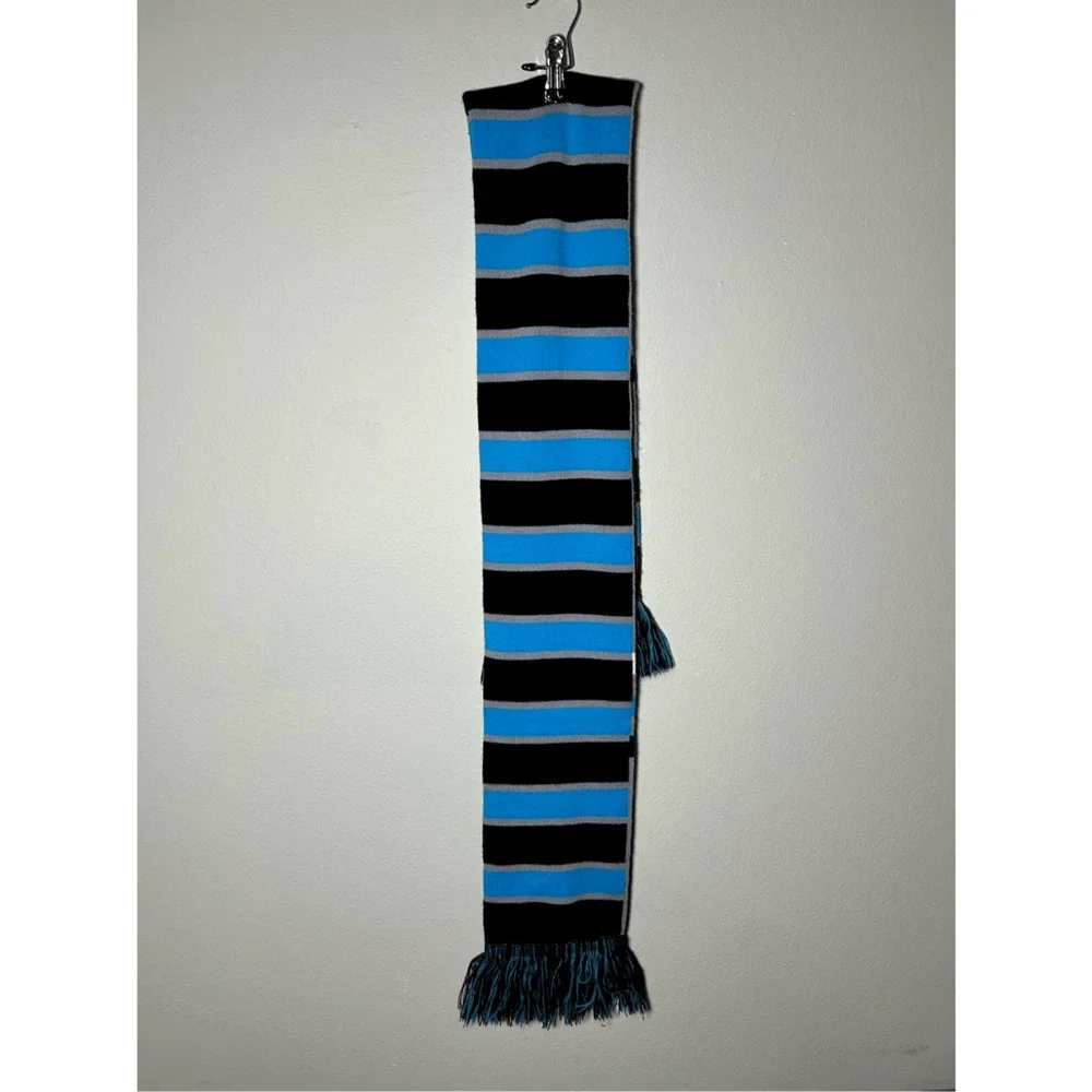 Carolina Panthers NFL Gray, Blue & Black Scarf
